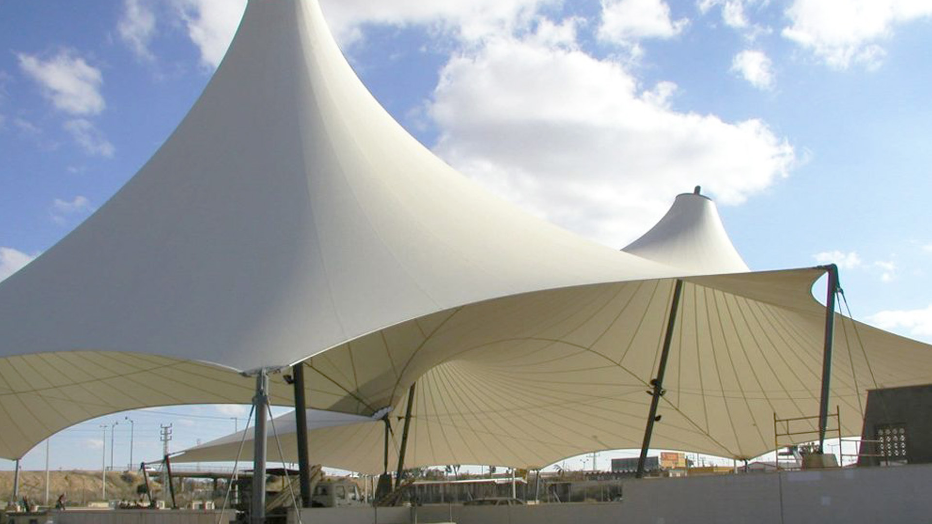 Al Laaiq Shades tensile shade installation