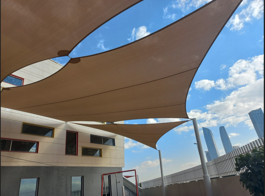 Rooftop Walkway Canopy — Tensile